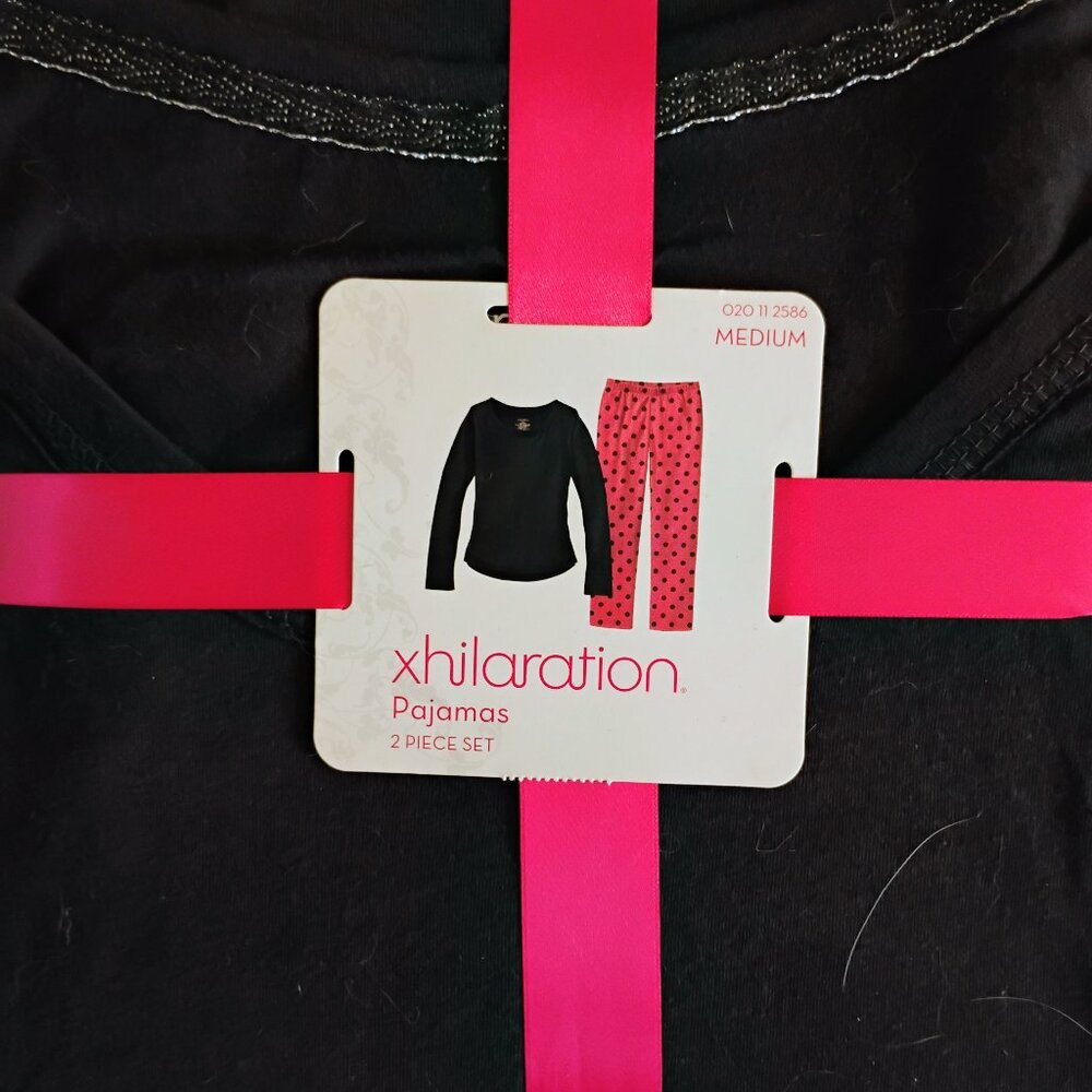 Black & Pink Pajama Set (New)